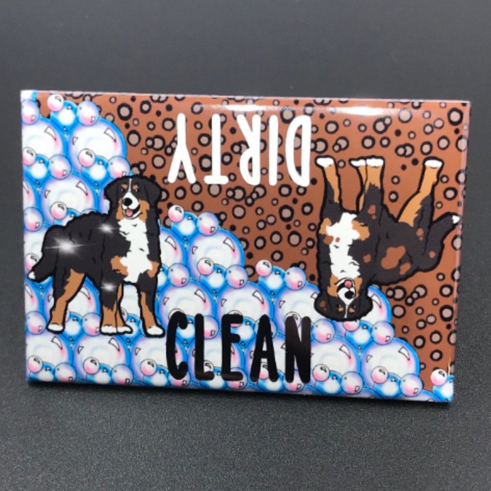Bernese Mountain Dog Dishwasher Magnet Handmade
